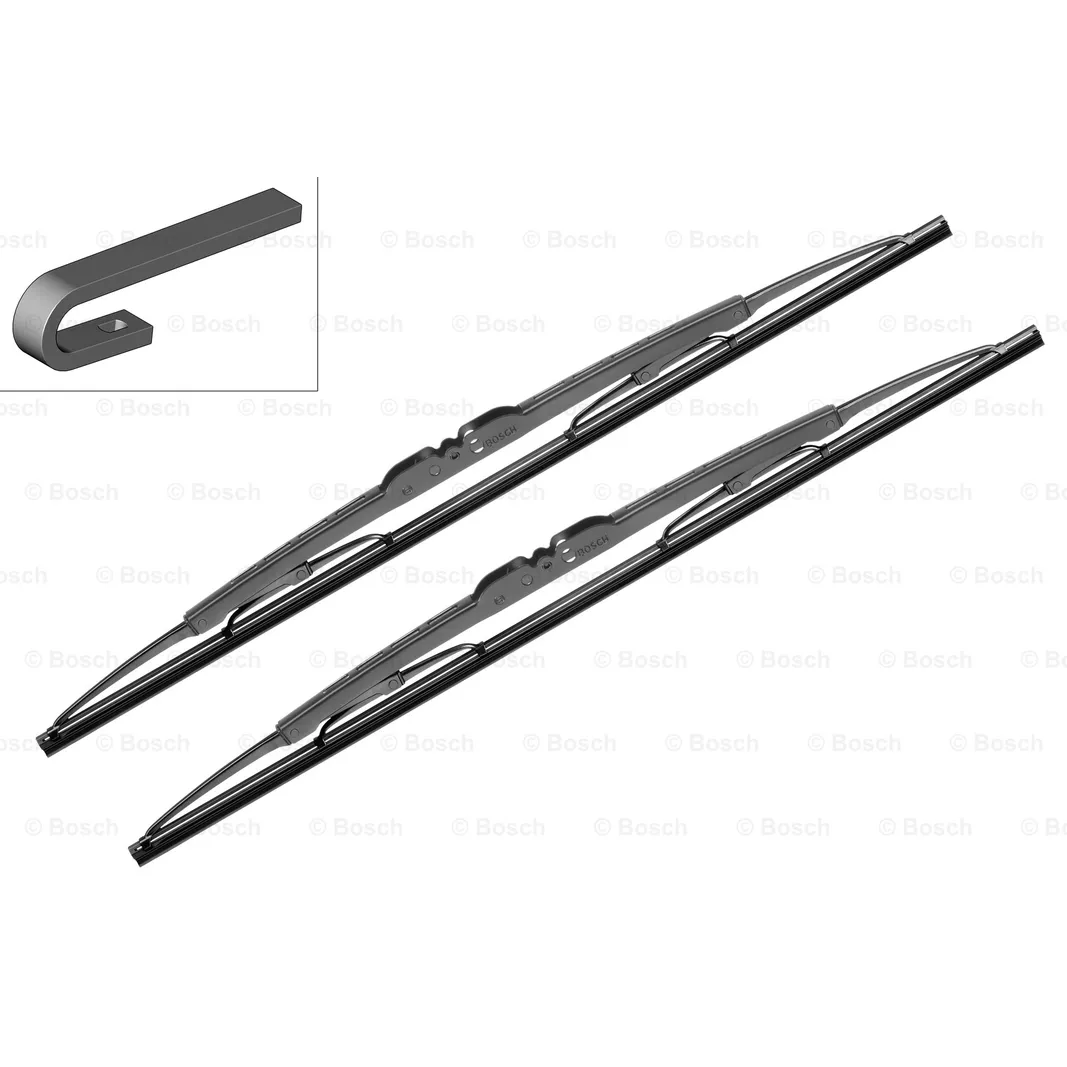 Щетка стеклоочистителя 575/400 мм каркасная комплект 2 шт BOSCH Twin 3 397 118 304