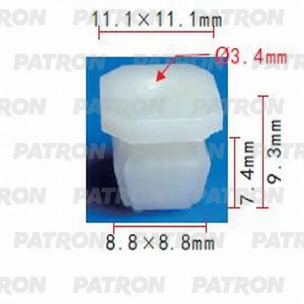 Фиксатор пластиковый GM применяемость: приборная панель PATRON P37-0720