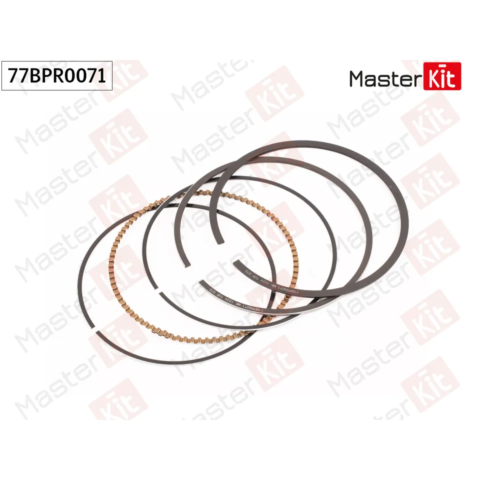 Кольца поршневые (к-т на 1 поршень) (STD) HYUNDAI/KIA G4FG MASTERKIT 77BPR0071