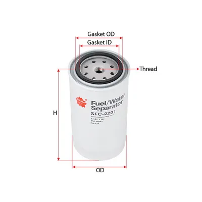 Фильтр топливный SAKURA SFC-2201