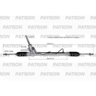 Рейка рулевая FORD GALAXY II (WA6) 06- S-MAX (WA6) 06- MONDEO IV PATRON PSG3129