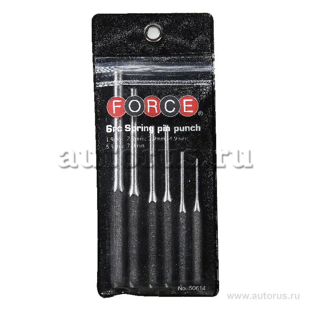 Набор коротких, цельных бородков с шариком и тонким жалом. 6 пр. FORCE 50614