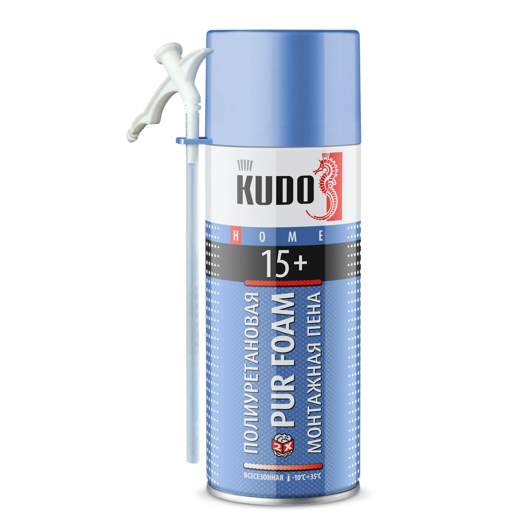 Пена полиуретановая монтажная бытовая всесезонная KUDO HOME 15+ 520 мл KUDO KUPH05U15