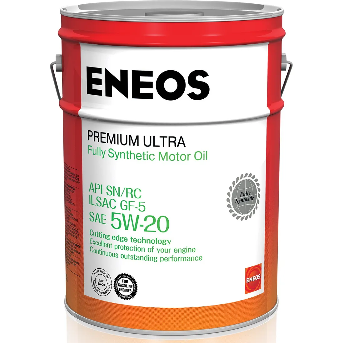 Масло моторное ENEOS Premium Ultra SN 5W-20 синтетическое 20 л 8801252022176