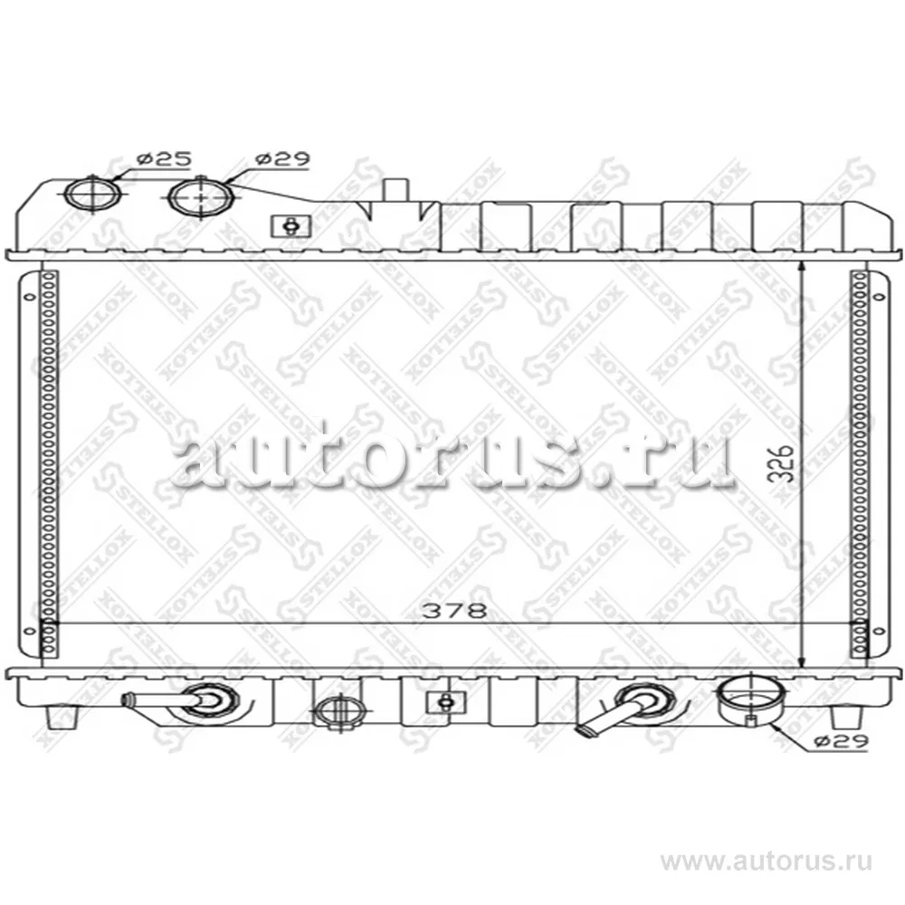 Радиатор системы охлаждения АКПП Honda Jazz 1.3i 8V 01-04 STELLOX 10-26668-SX