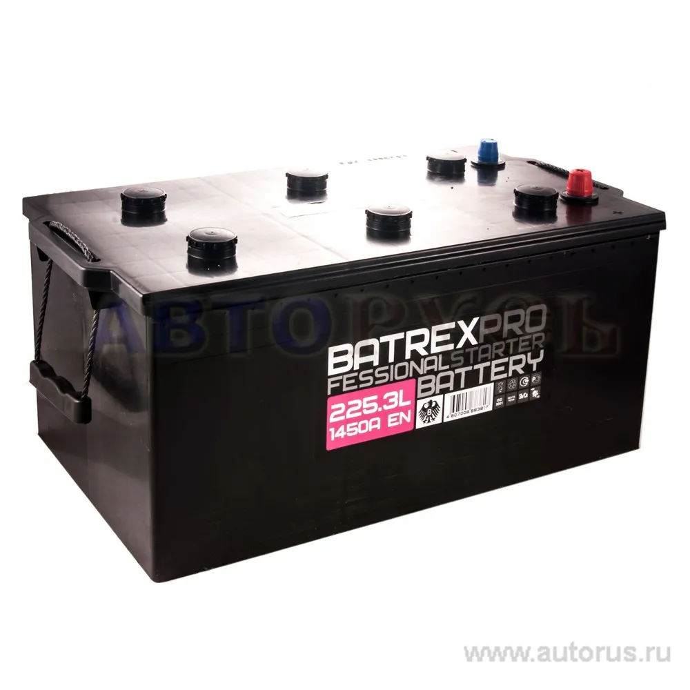 Аккумулятор BATREX Standart 225 А/ч L+(3) 517x274x234 C EN 1450 А