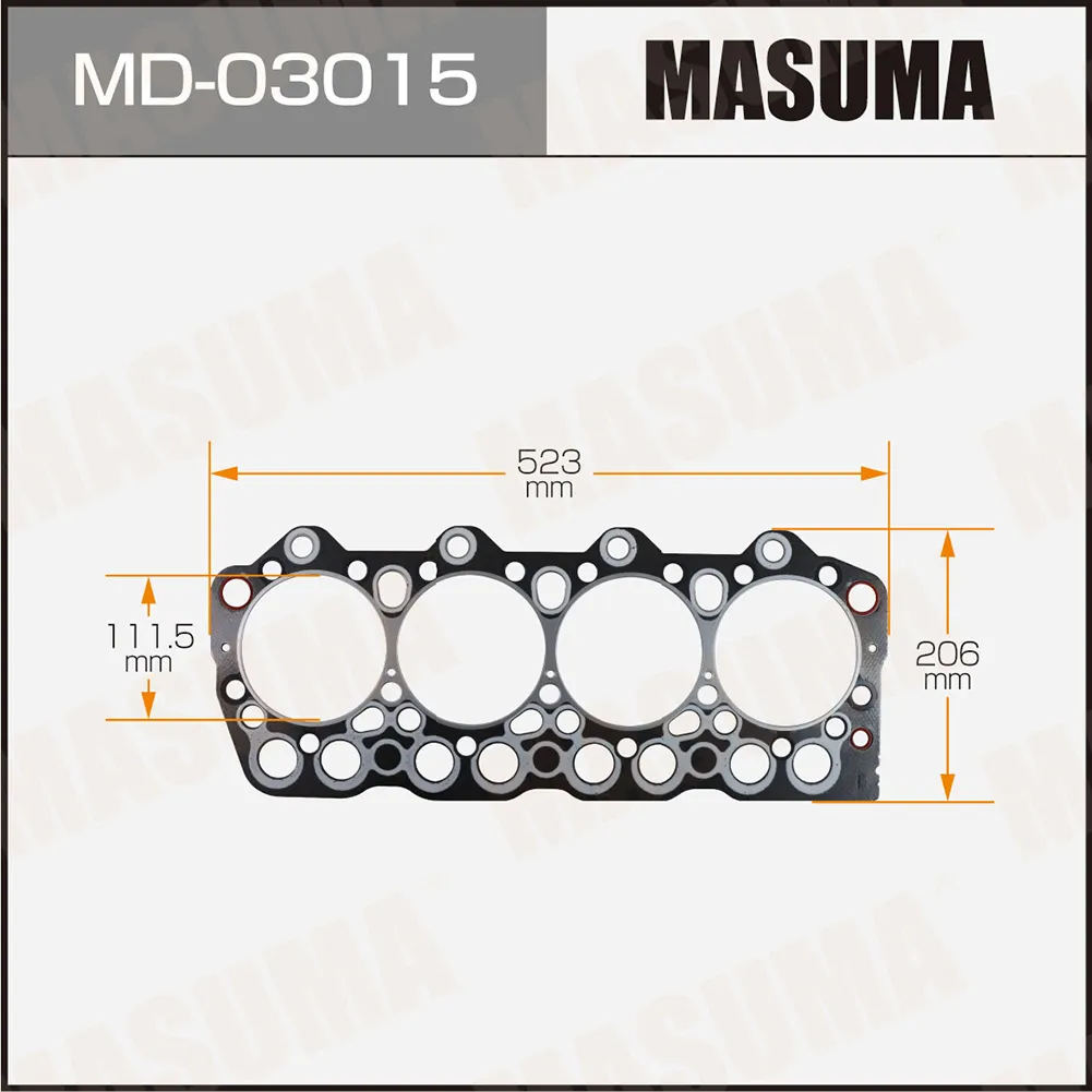 Прокладка ГБЦ Mitsubishi Canter MASUMA MD03015