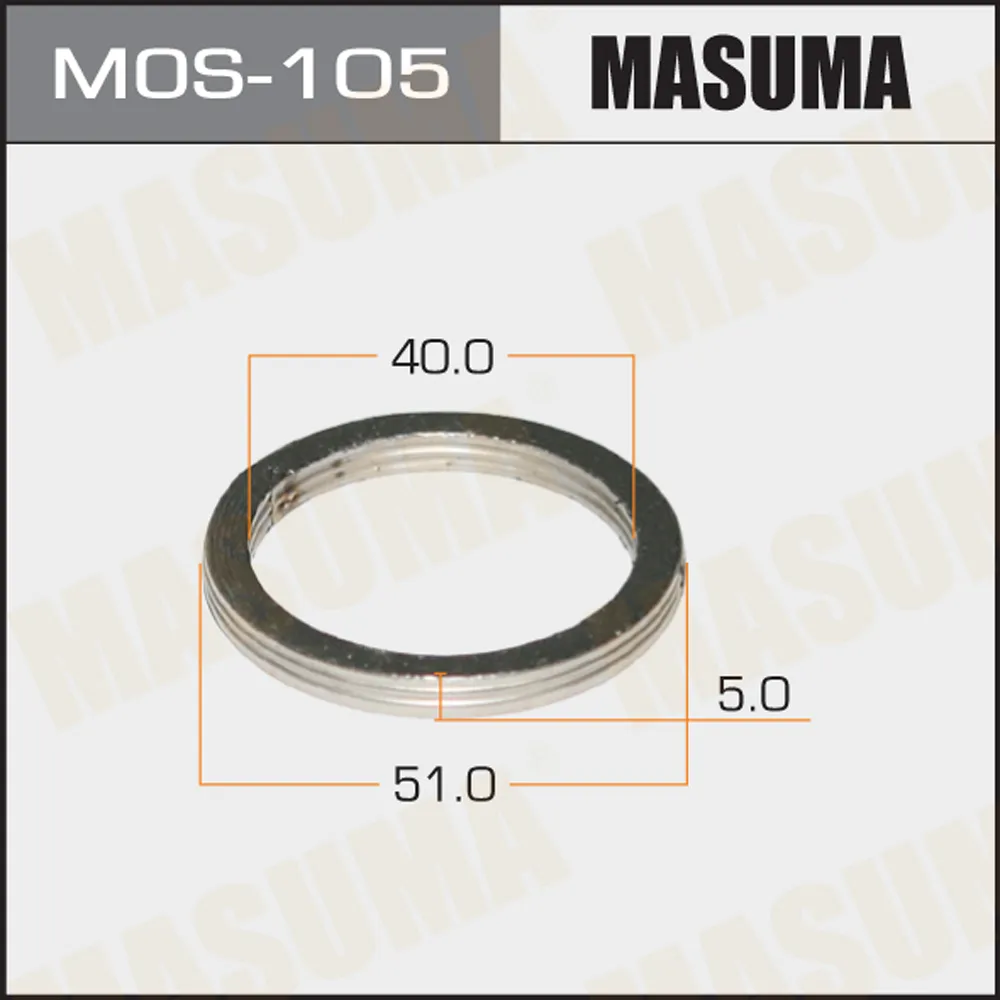 Кольцо глушителя уплотнительное MASUMA MOS105