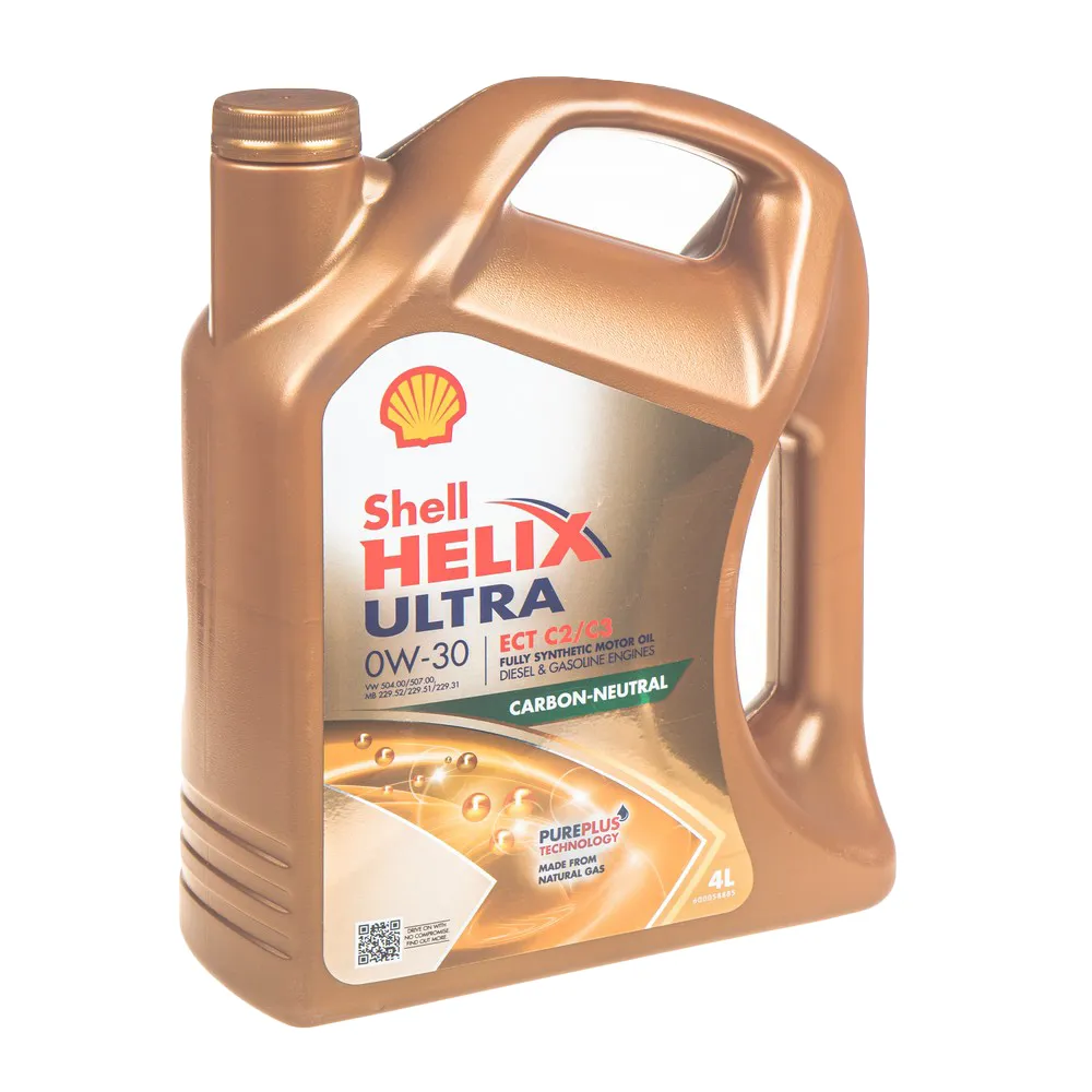 Масло моторное SHELL Helix Ultra ECT C2/C3 0W-30 синтетическое 4 л 550046375