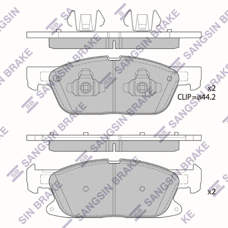 Колодки тормозные дисковые SANGSIN BRAKE SP4251A
