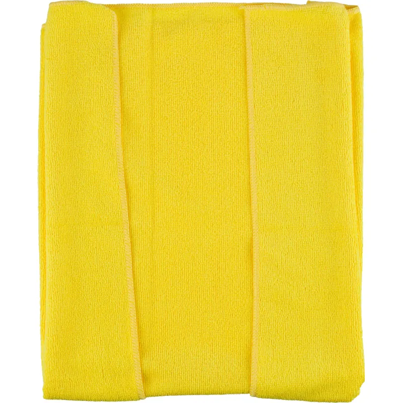 Тряпка для пола из микрофибры универсальная 220г/м2 50х80см желтая 1612809