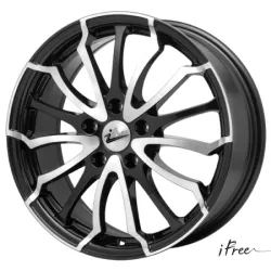 Диск литой R17 7J 5x114.3/67.1 ET45 IFREE Фриман Блэк Джек 167810