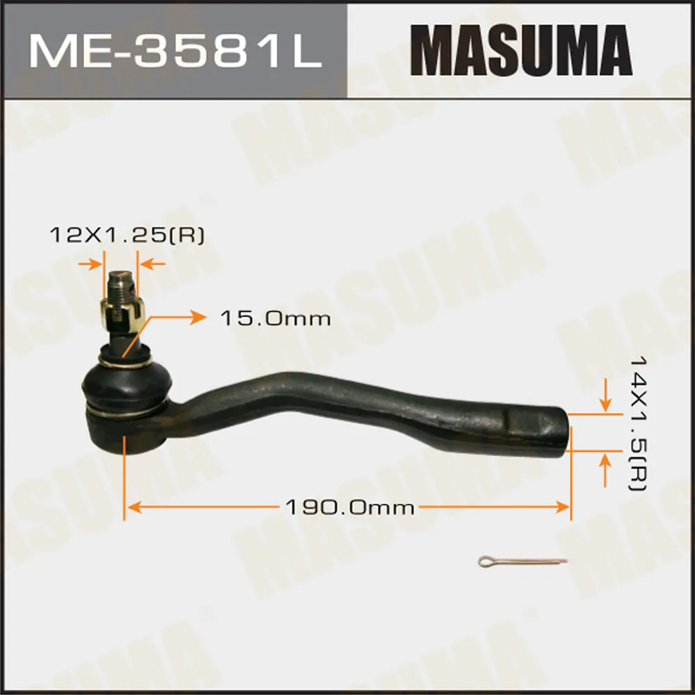 Наконечник рулевой тяги MASUMA ME3581L