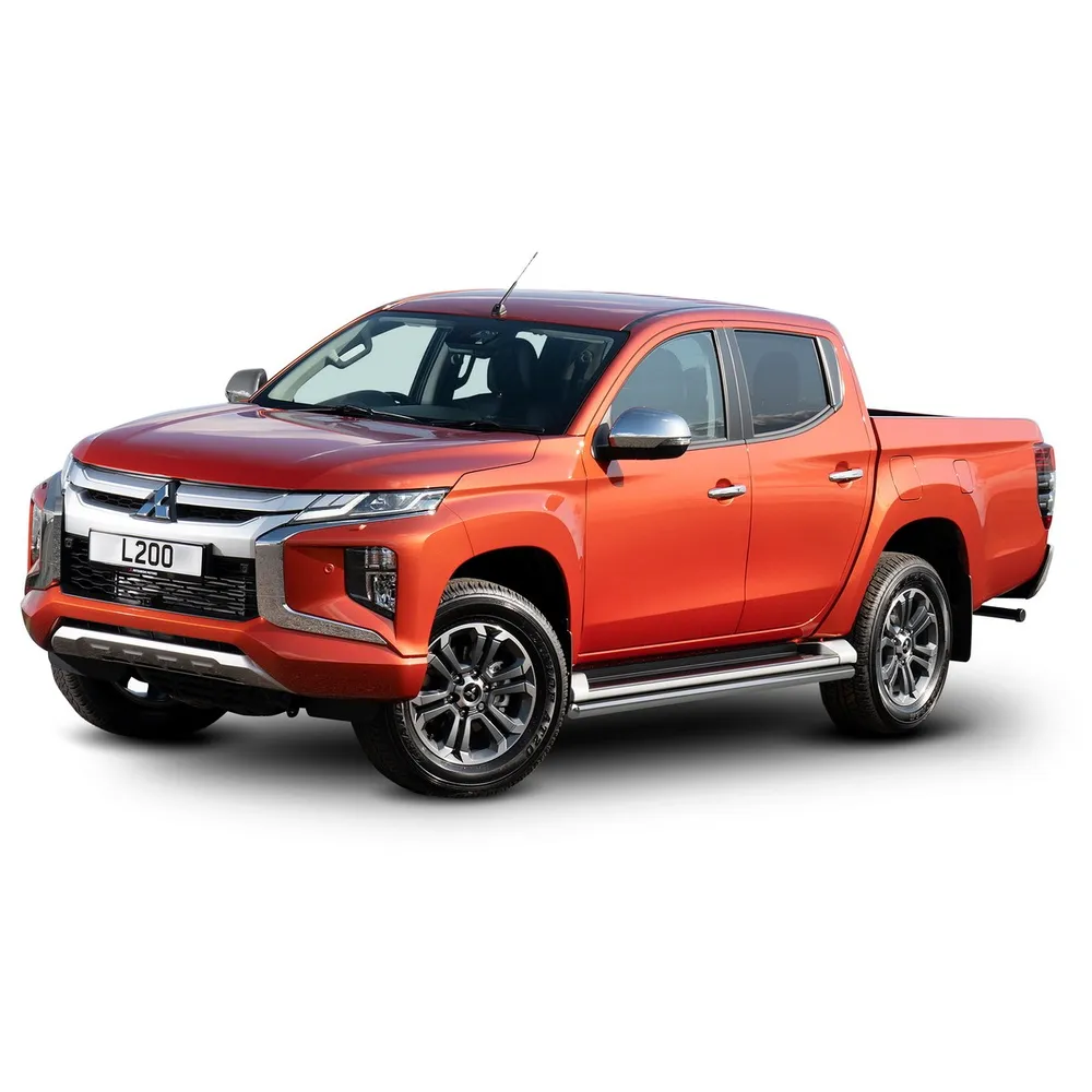 Защита штатных порогов d42 Rival для Mitsubishi L200 V 2018-н.в., нерж. сталь, 2 шт., R.4016.005