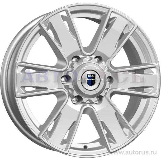 Диск литой R17 7J 6x139.7/67.1 ET38 КИК Севенна блэк платинум 67699