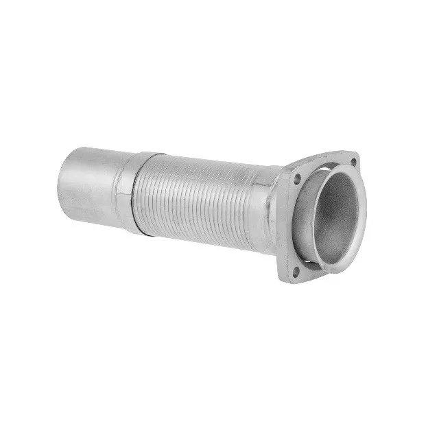 Труба глушителя с гофрой и фланцем 100x0325 [8162322] IVECO сталь VILITAN 04296VLT