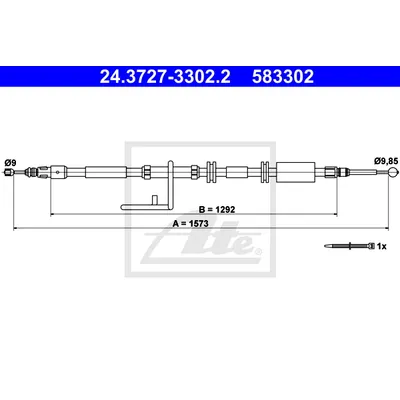 ТРОС РУЧНИКА LROV FREELANDER II 2.0-3.2/2.2TD4/SD4 06- ЗАД R (L=1573MM)