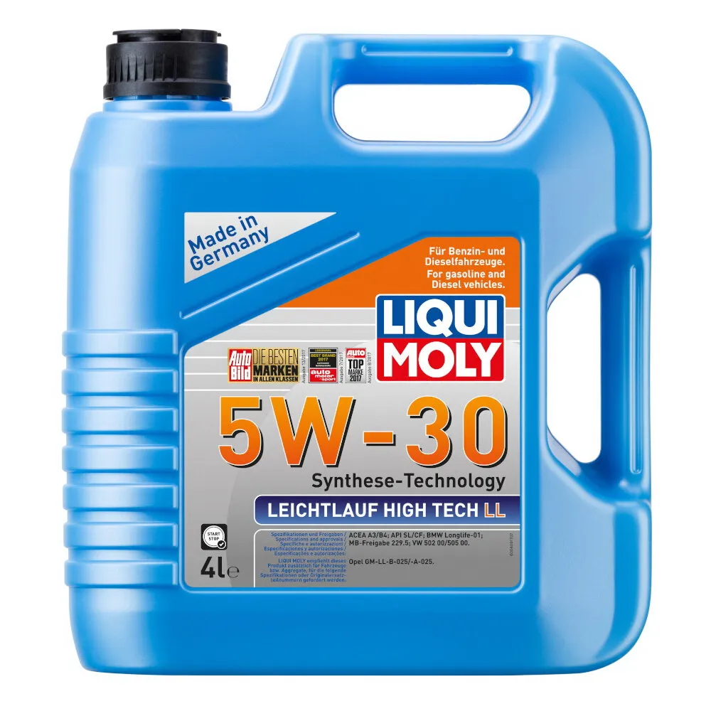 Масло моторное Leichtlauf High Tech LL 5W-30 SL A3/B4 (4л) LIQUI MOLY 39006