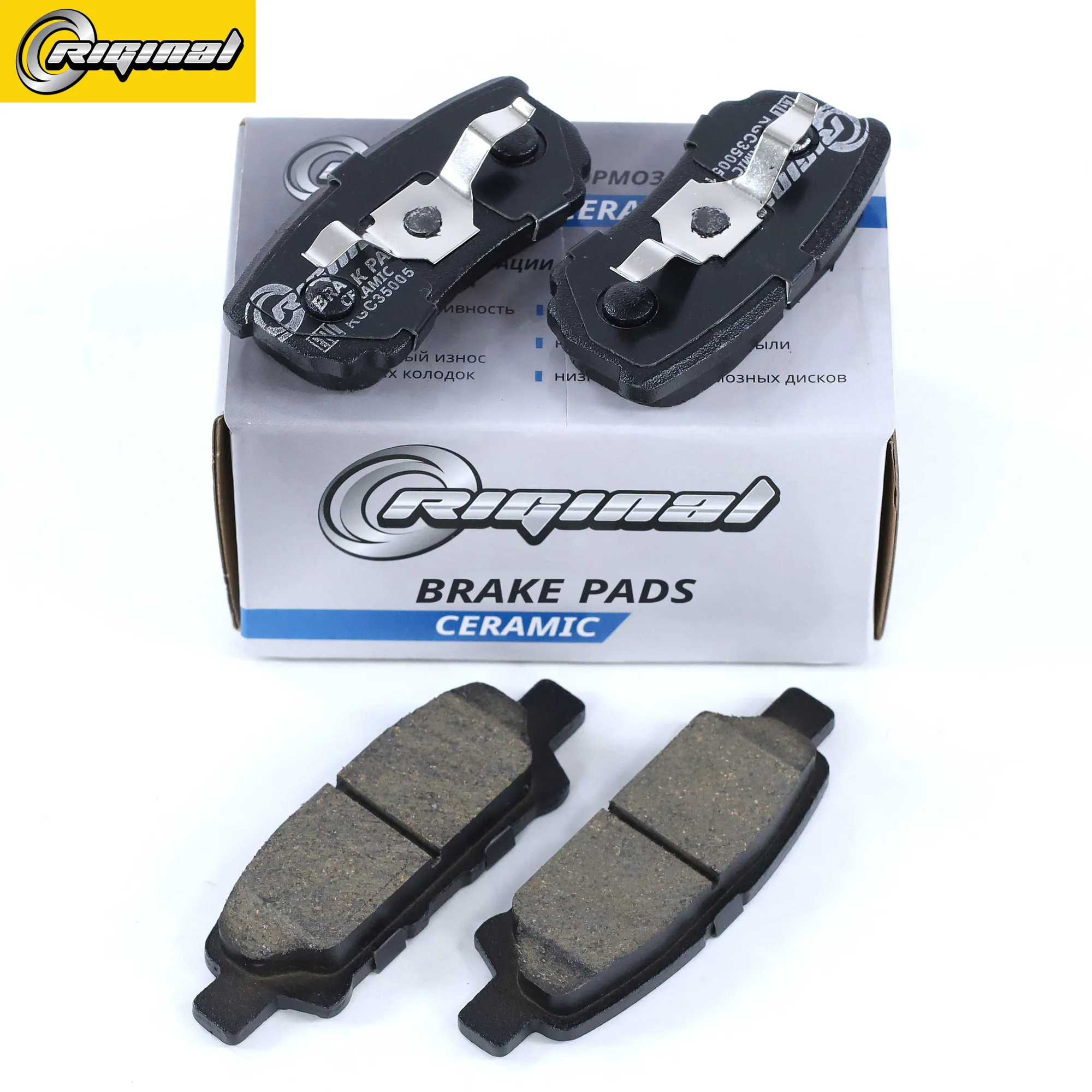 Колодка тормозная задняя Ceramic (кт.4шт.) MITSUBISHI LANCER IX 01-/OUTLANDER 03- 4605A336 Riginal RGC3500513