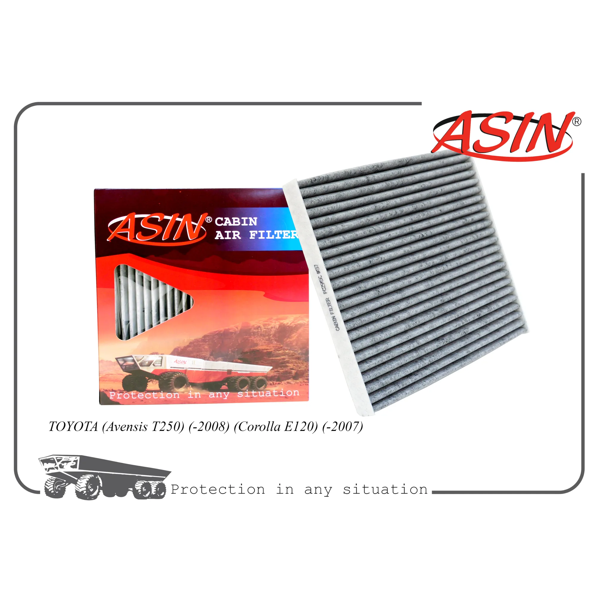 Фильтр салонный 88568-02030/ASIN.FC295C (угольный) ASIN ASINFC295C