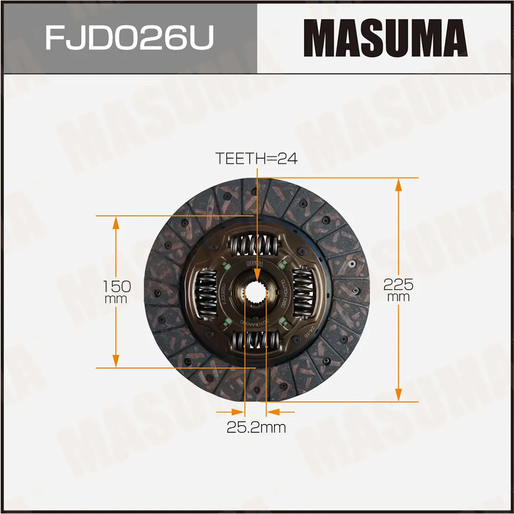 Диск сцепления SUBARU FORESTER MASUMA FJD026U