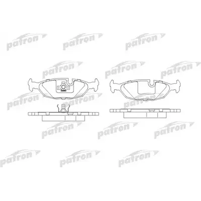 Колодки тормозные дисковые задн BMW: 3 82-91, 3 Touring 87-94, 3 кабрио 85-93 PATRON PBP296