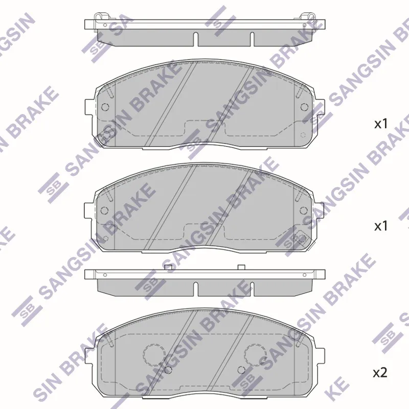 Колодки тормозные HYUNDAI PORTER 04- передние HI-Q SP1174A