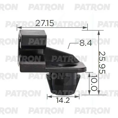 Фиксатор Фиксатор держателя капота PEUGEOT 307 (2001-2007) PATRON P37-3896