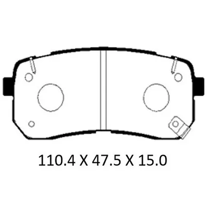 Колодки тормозные дисковые задние KIA: SORENTO 15- (произведено в Корее) PATRON PBP019KOR
