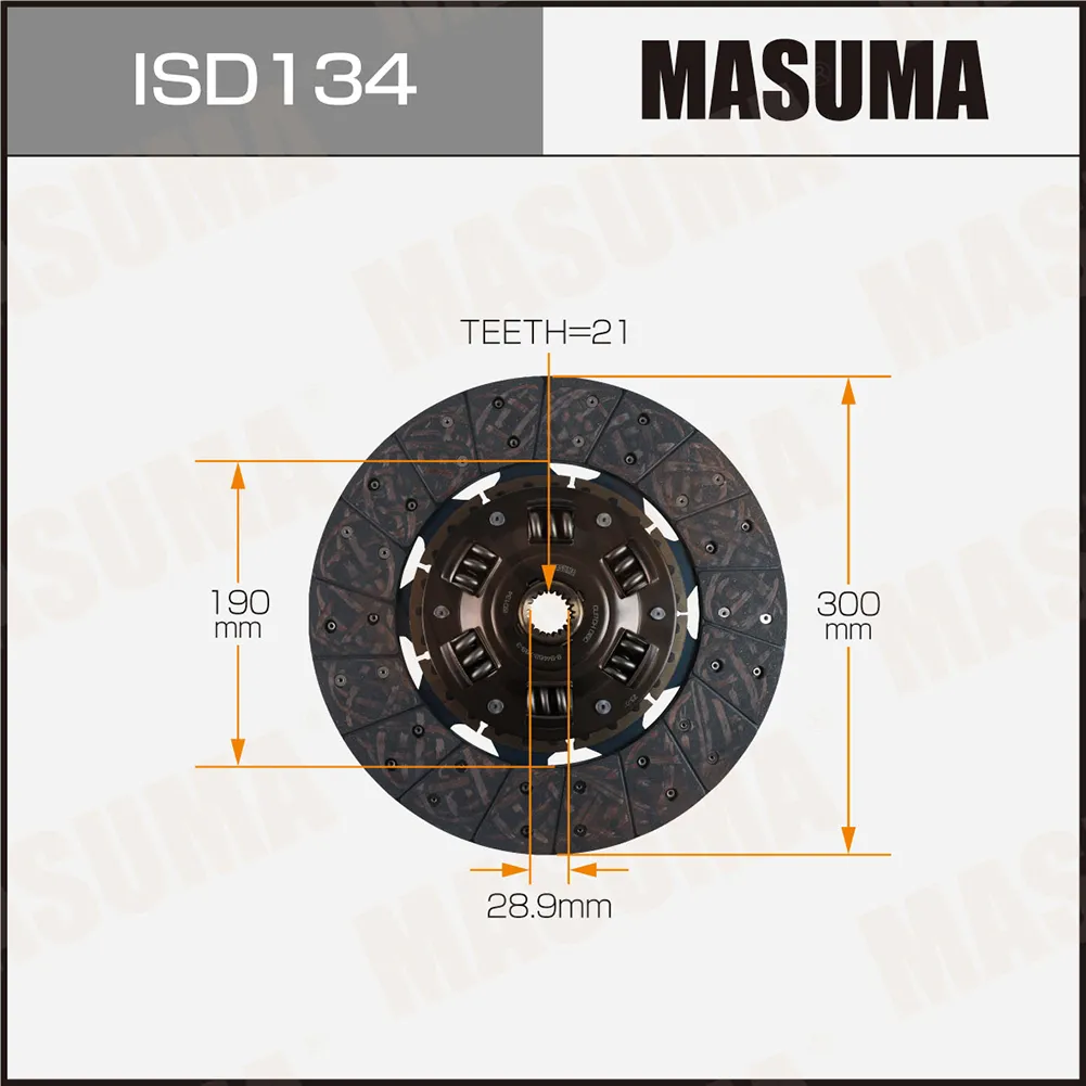 Диск сцепления ISUZU ELF MASUMA ISD134