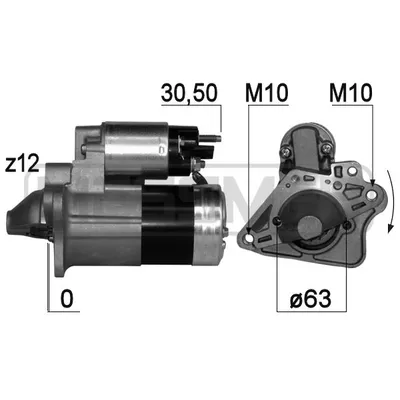 Стартер RENAULT DUSTER 1.6 2010- 1.3kw ERA 220758
