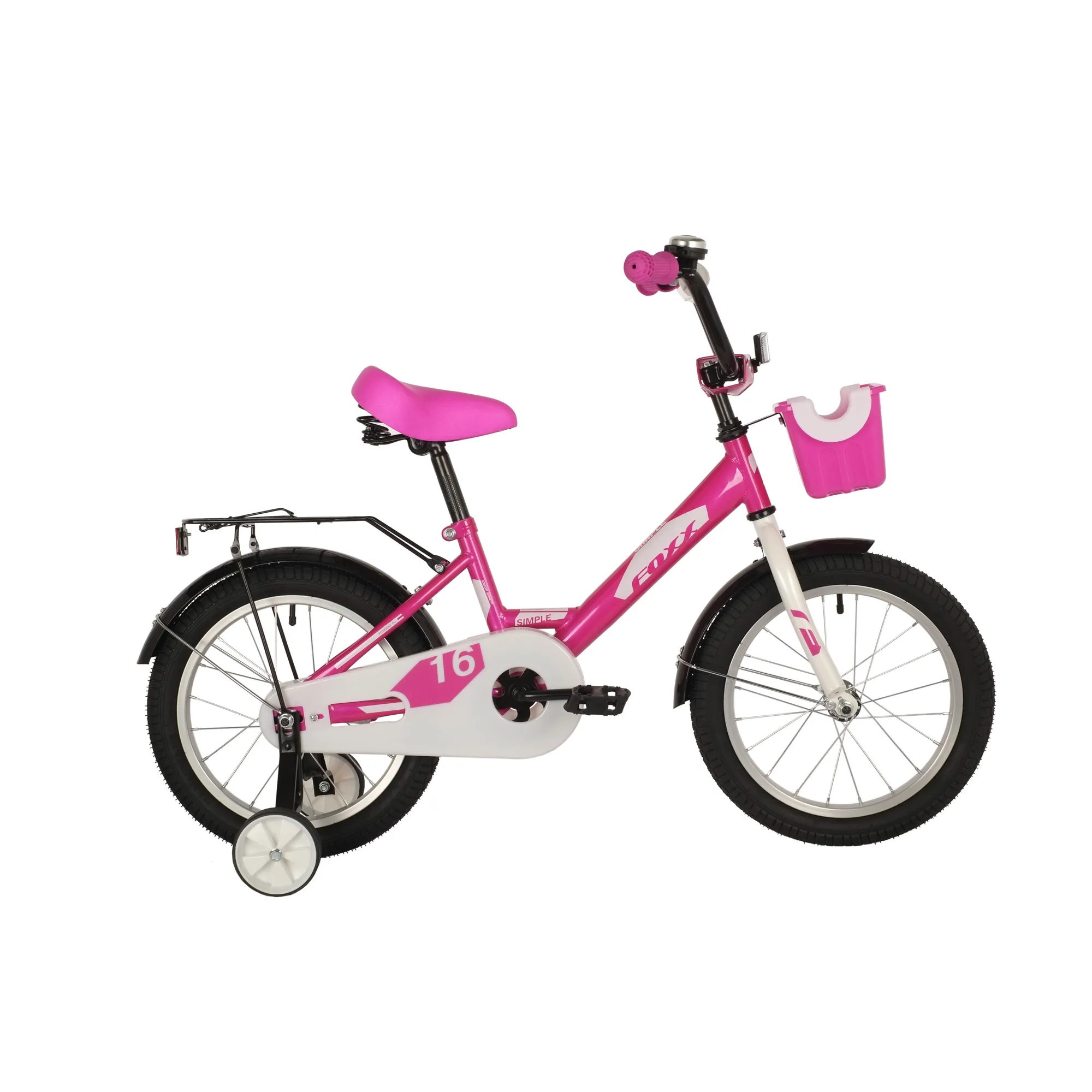 Велосипед 16 хардтейл FOXX SIMPLE (2021) количество скоростей 1 рама сталь 10,5 розовый