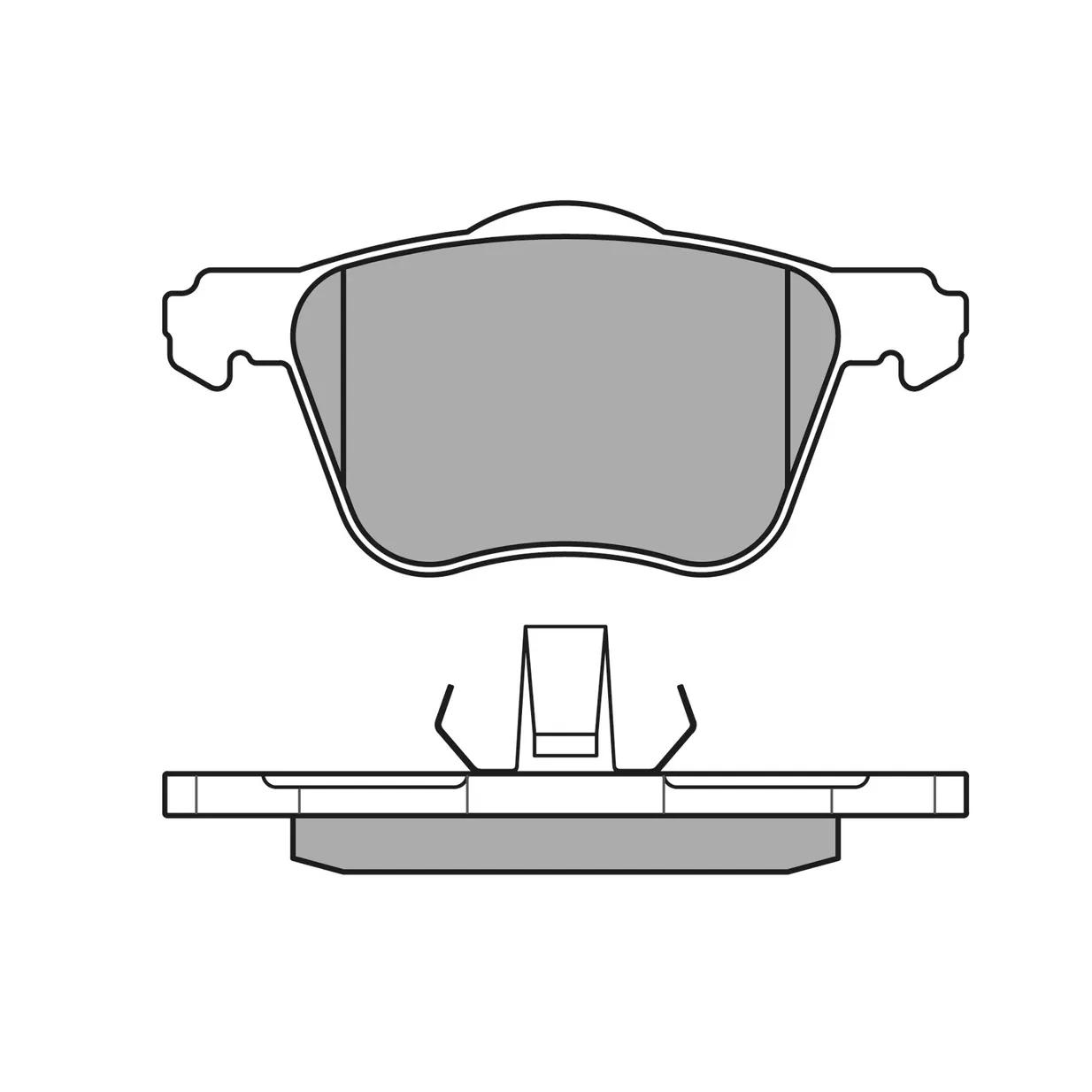 Колодки тормозные VOLVO S60/XC90 -15 0252359018