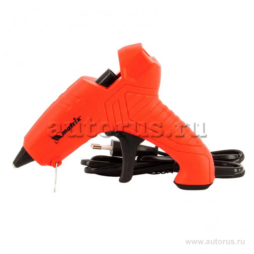 Клеевой пистолет, 11 мм, 20 (100) Вт, 10 г/мин MATRIX 93005 MATRIX 93005