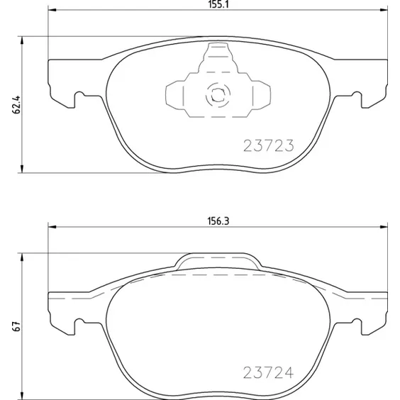 Колодки передние FORD FOCUS 2 MAZDA VOLVO NISSHINBO NP5006