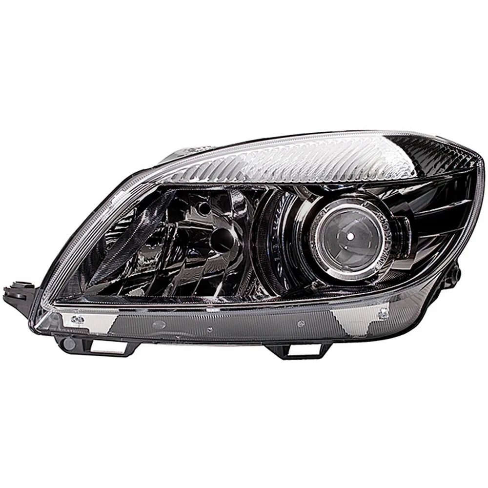Фара основная, лев, черн, H7 SKODA FABIA II HELLA 1EL010417491