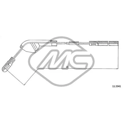 Трос ручника OPL VECTRA 2/0 ALL CH.K1055984… SX-LH Metalcaucho 82501