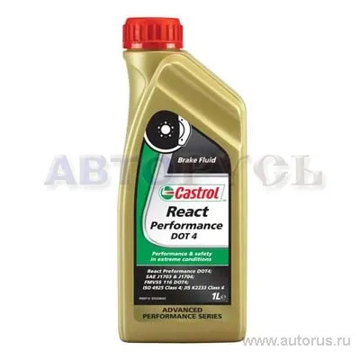 Жидкость тормозная CASTROL React Performance DOT4 1 л 157F8B
