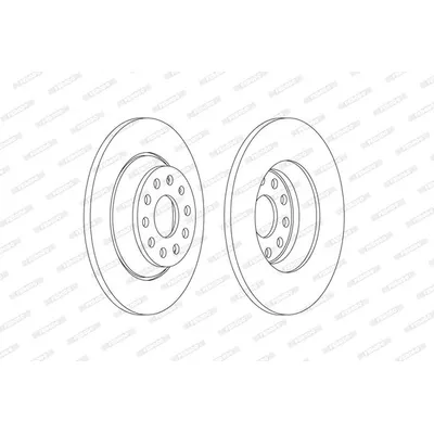 Диск тормозной задний с покрытием VAG A3/Q3/TT/ARTEON/GOLF7/PASSAT8/TIGUAN/KODIAQ FERODO DDF2506C