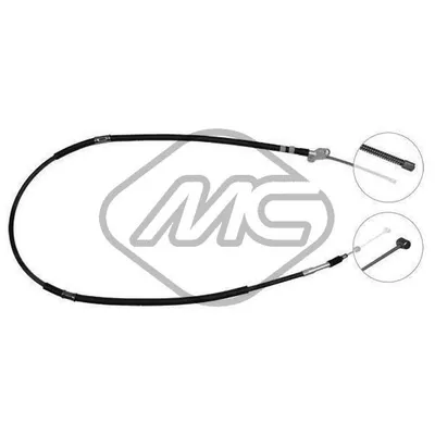 Трос ручника TOY CAMRY SX-LH Metalcaucho 83493