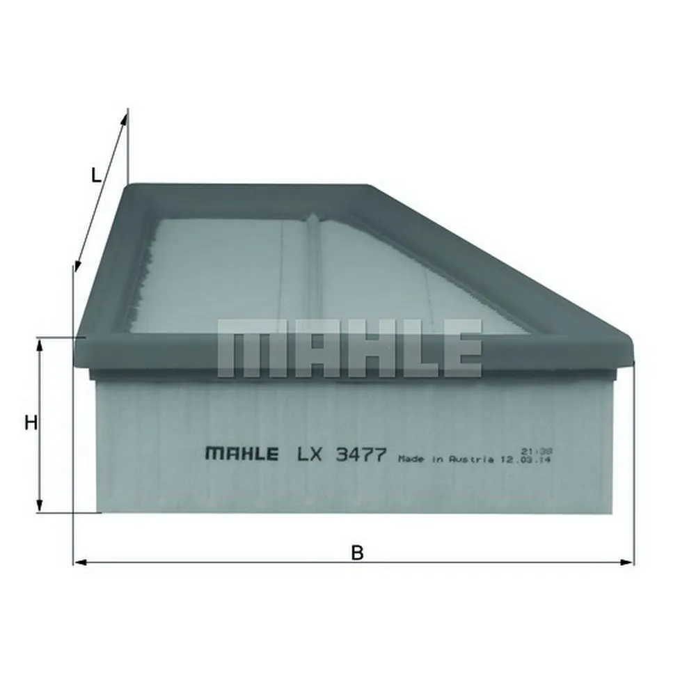 Фильтр воздушный MB W246 M270 KNECHT/MAHLE LX 3477
