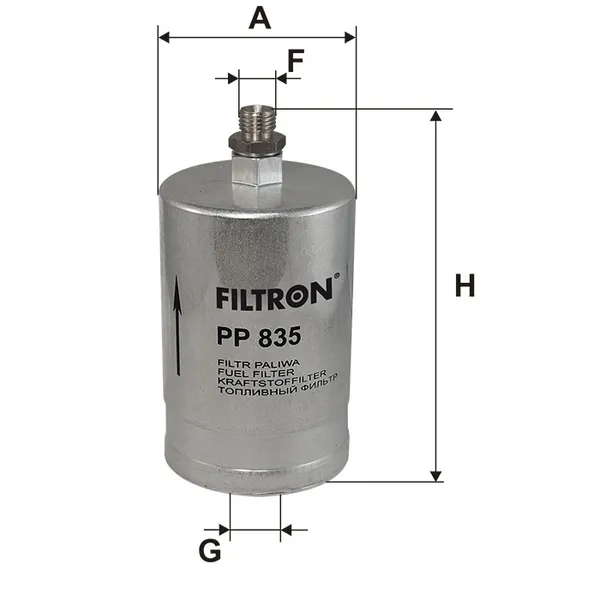 Фильтр топливный FILTRON PP835