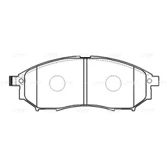 Колодки тормозные NISSAN 350Z 2002 ~ 2009 / Cima 2001 ~ / Fairlady CTR GK0853