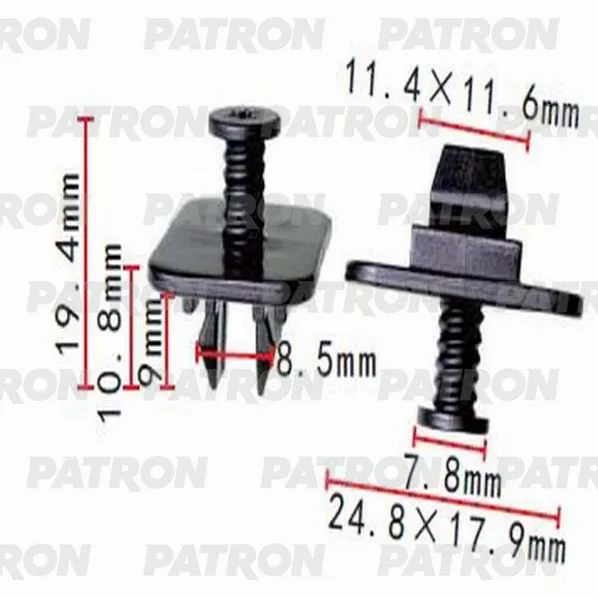 Клипса пластмассовая VAG применяемость: заклепка бампер PATRON P371397