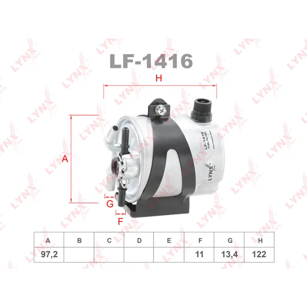 Фильтр топливный LYNXauto LF-1416