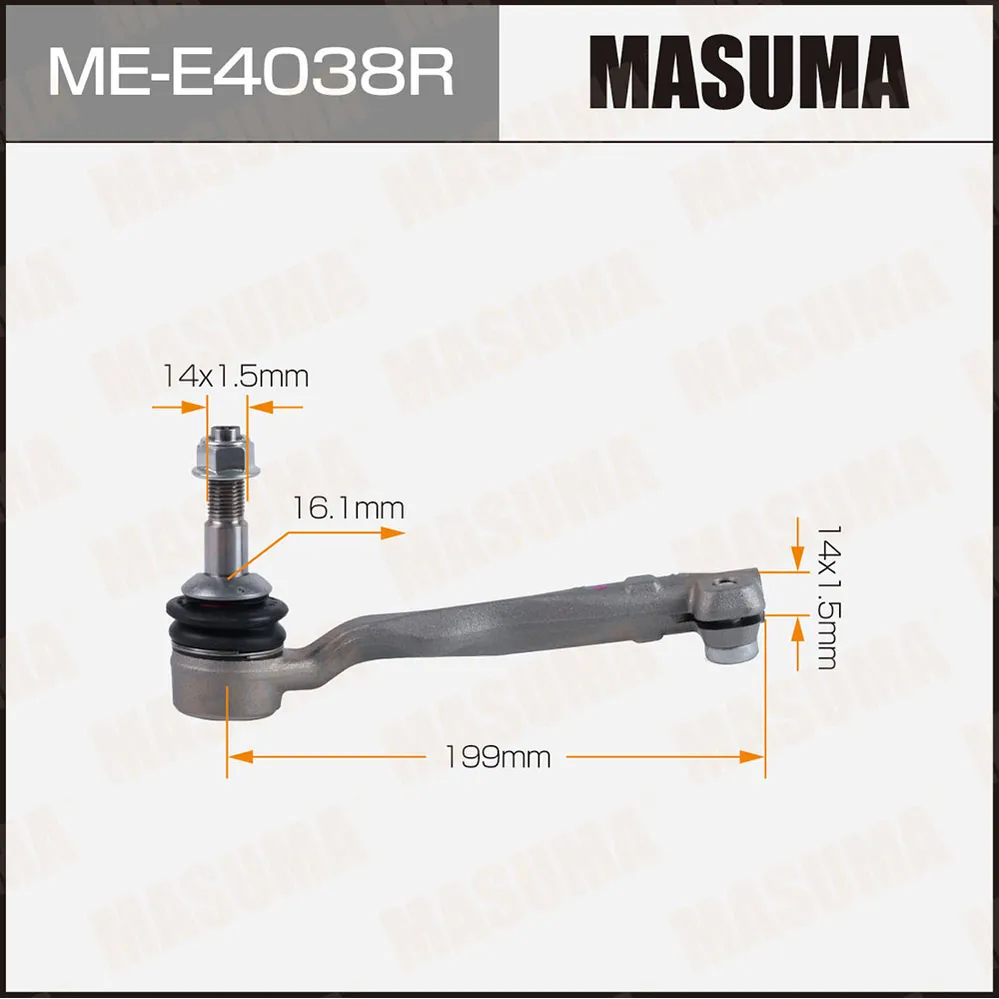 Наконечник рулевой тяги MASUMA ME-E4038R