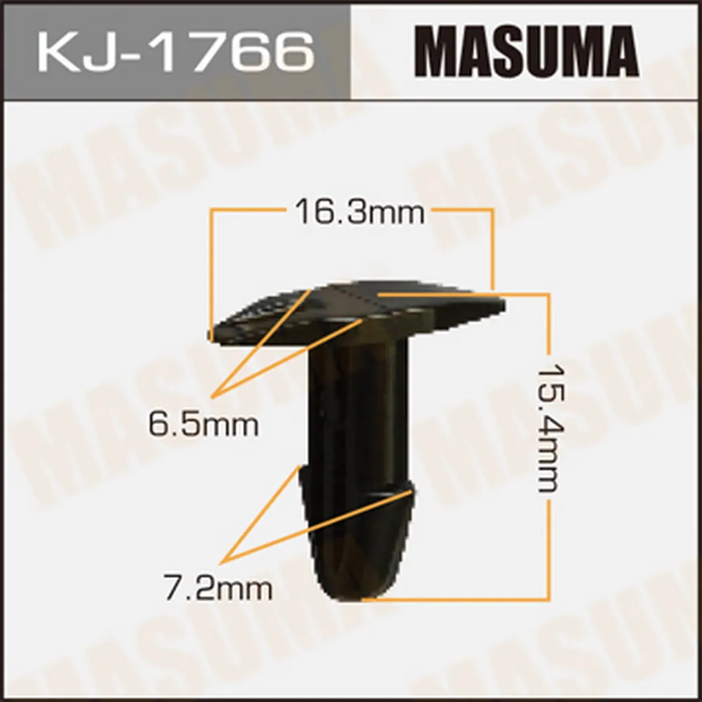 Клипса автомобильная уп.50 MASUMA KJ-1766