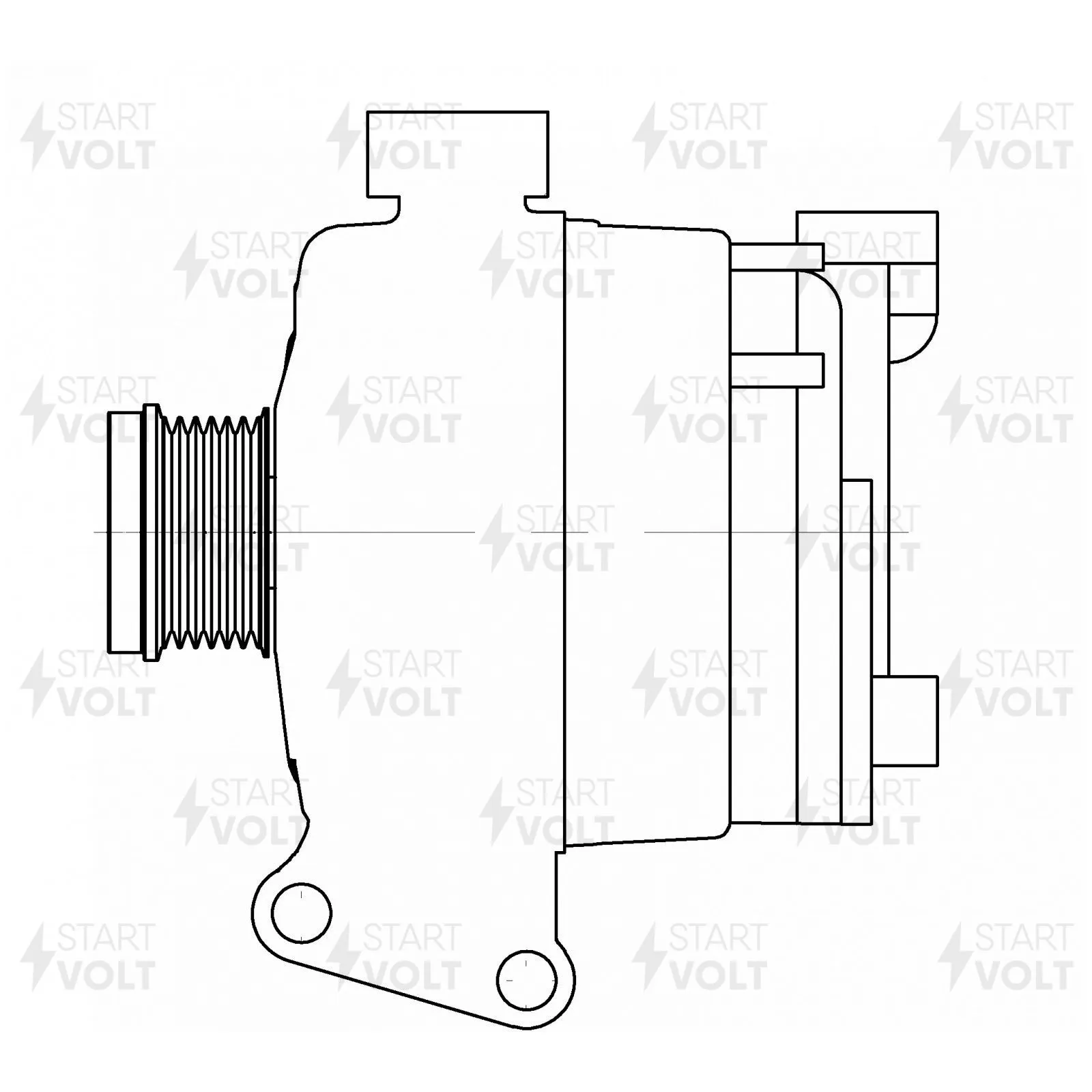 Генератор 150A STARTVOLT LG 1066