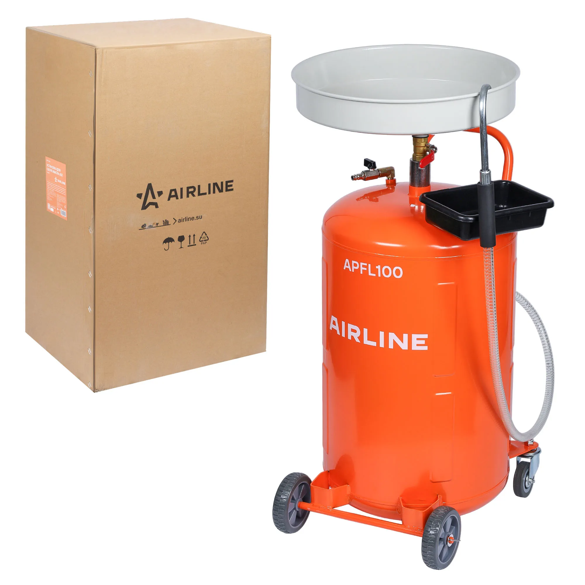 Установка для сбора масла 65л (слив) AIRLINE APFL100