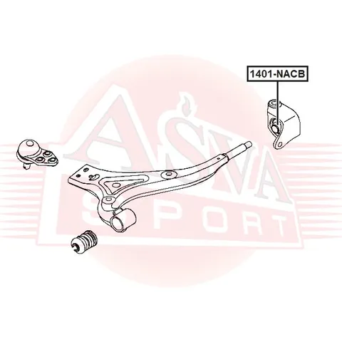 Сайлентблок ASVA 1401NACB